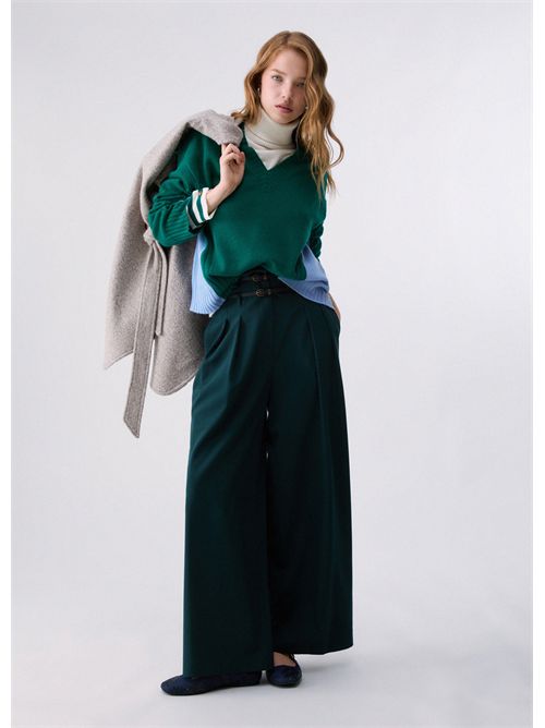 Pantaloni flare in flanella LIU JO | WF6309T743A/X0797